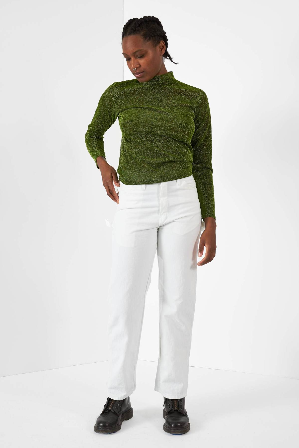 Mister Green Bootleg Dickies - White - Image 1 of 6