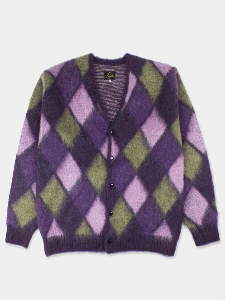 Needles Mohair Cardigan - Mosaic Purple | Garmentory