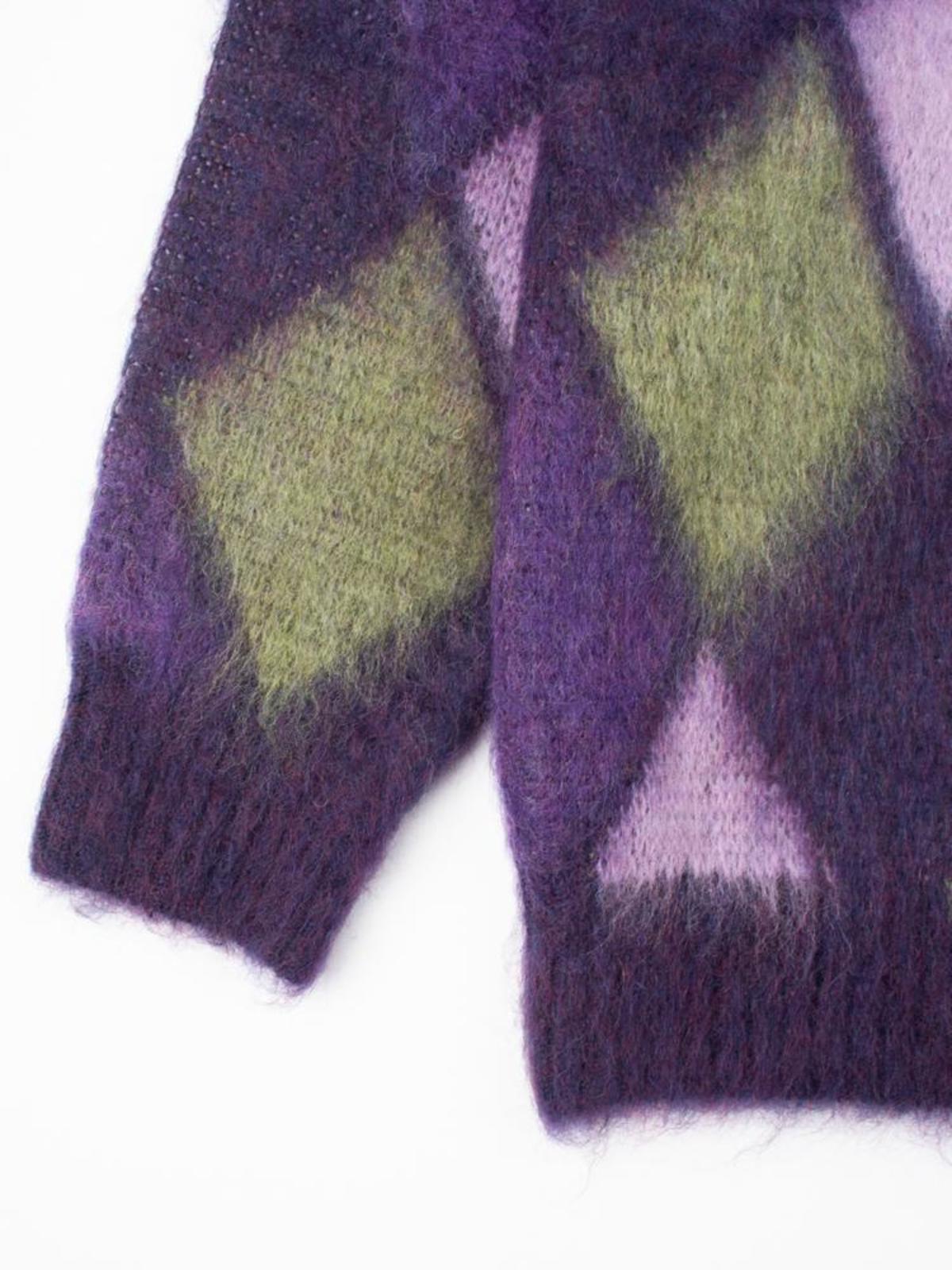 Needles Mohair Cardigan - Mosaic Purple | Garmentory