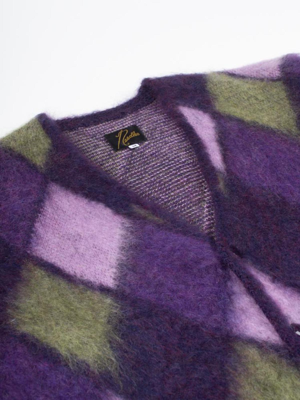 Needles Mohair Cardigan - Mosaic Purple | Garmentory