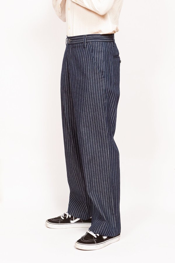 Krammer & Stoudt Bogart Wide Leg Denim Trousers - Wide Leg Denim Krammer & Stoudt Bogart Wide Leg Denim Trousers - Wide Leg Denim