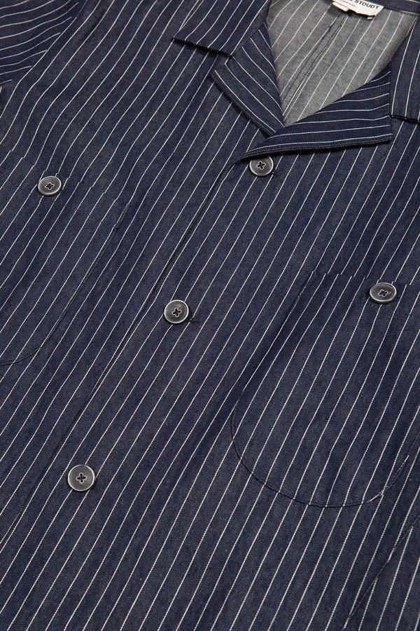 Krammer & Stoudt Chore Coat - Navy Pinstripe Denim Krammer & Stoudt Chore Coat - Navy Pinstripe Denim