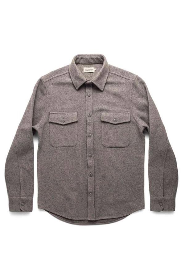 TAYLOR STITCH Maritime Shirt Jacket - Heather Ash Wave | Garmentory