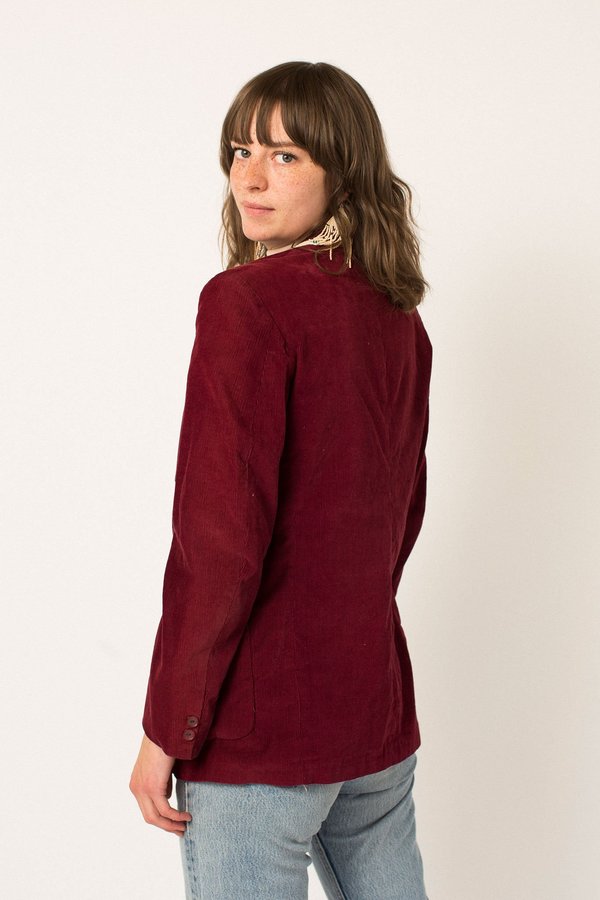 Preservation Vintage Corduroy Blazer - Berry Red Preservation Vintage Corduroy Blazer - Berry Red