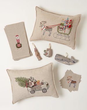 Coral & Tusk Santa's Sleigh Pocket Pillow Coral & Tusk Santa's Sleigh Pocket Pillow