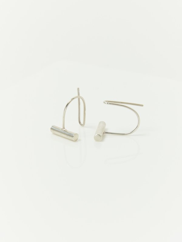 Ladies & Gentlemen Bar Ear Climbers - Sterling Silver Ladies & Gentlemen Bar Ear Climbers - Sterling Silver