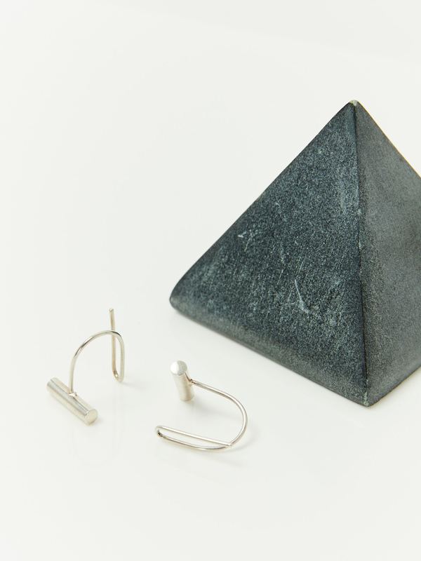 Ladies & Gentlemen Bar Ear Climbers - Sterling Silver Ladies & Gentlemen Bar Ear Climbers - Sterling Silver