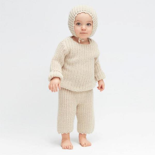 Kids Oeuf NYC English Sweater - White Kids Oeuf NYC English Sweater - White