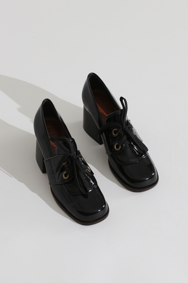 No.6 Milo Leather Oxford - Ink No.6 Milo Leather Oxford - Ink