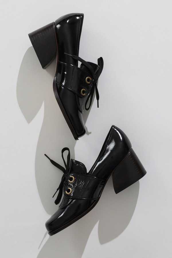 No.6 Milo Leather Oxford - Ink No.6 Milo Leather Oxford - Ink