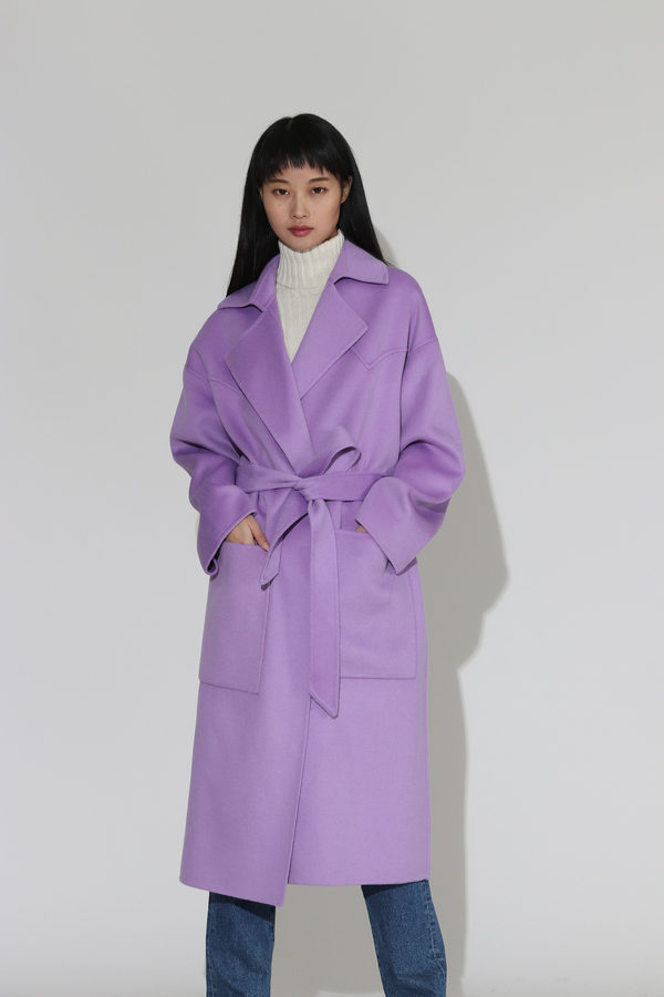 Nanushka Alamo Oversized Robe Coat - Lilac Nanushka Alamo Oversized Robe Coat - Lilac
