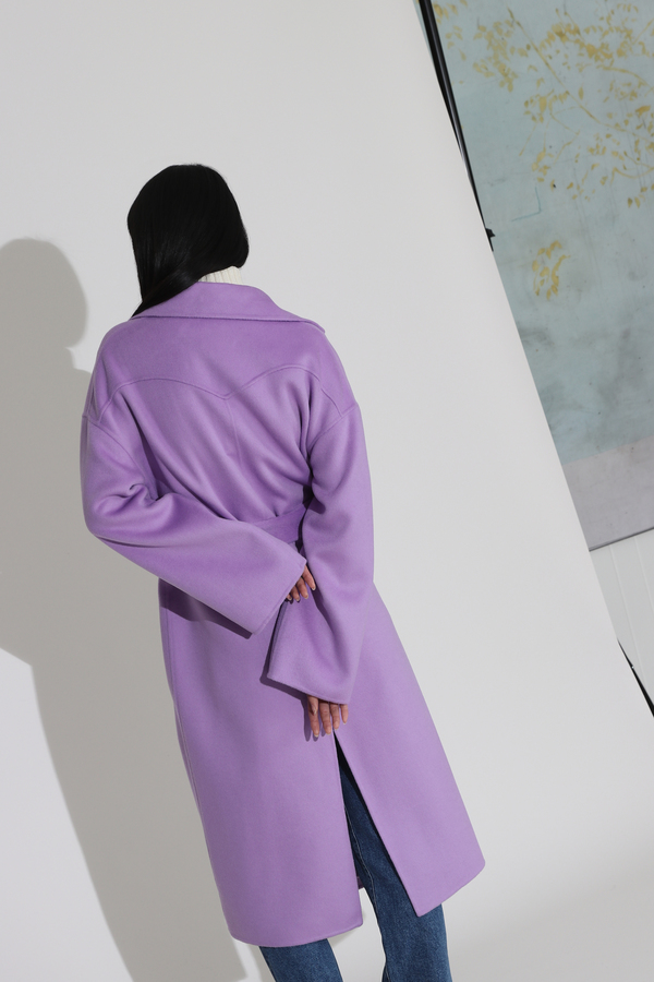 Nanushka Alamo Oversized Robe Coat - Lilac Nanushka Alamo Oversized Robe Coat - Lilac