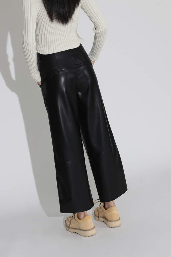 Nanushka Africa Wide Leg Pants - Black Nanushka Africa Wide Leg Pants - Black