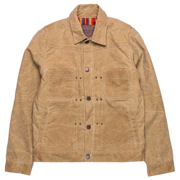 riders jacket waxed canvas tobacco Trucker Motorcycle - Coffee Brown 1 is a hybrid of two classics Freenote Cloth Riders RJ1 Jacket