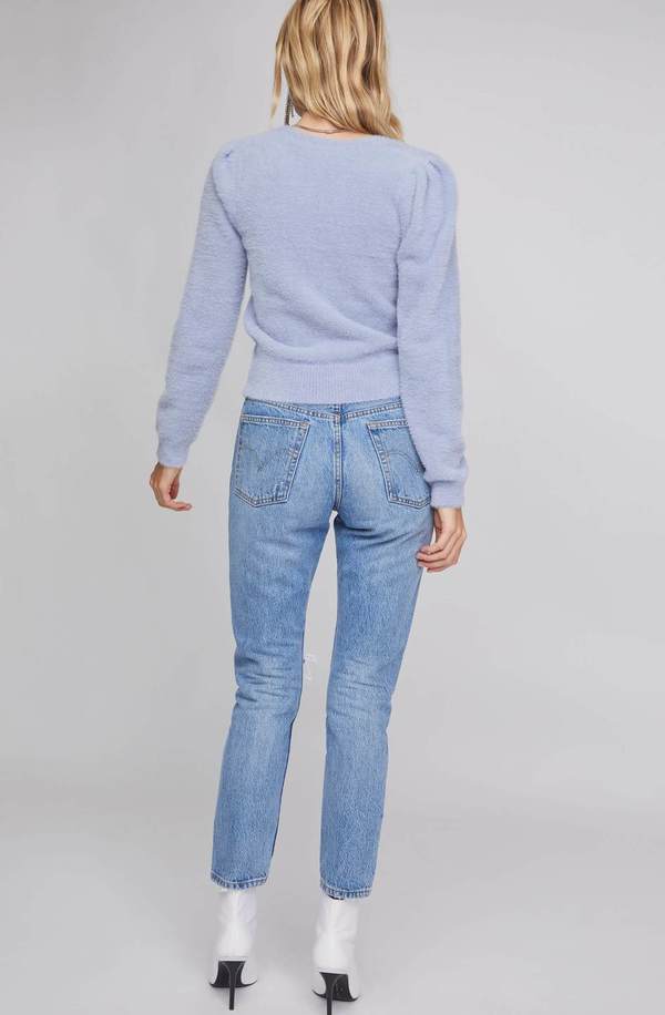 ASTR The Label Sheresa Wrap Sweater - Soft Blue ASTR The Label Sheresa Wrap Sweater - Soft Blue