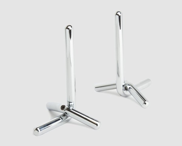 Craighill Cal Bookend Pair - Nickel Craighill Cal Bookend Pair - Nickel