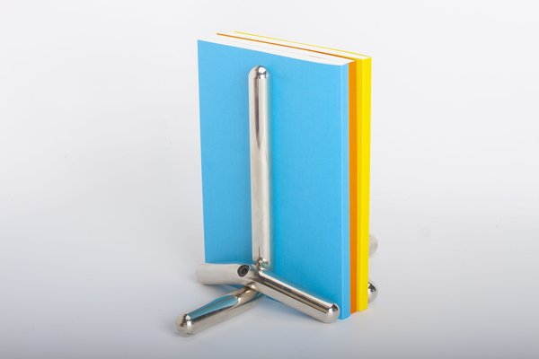 Craighill Cal Bookend Pair - Nickel Craighill Cal Bookend Pair - Nickel