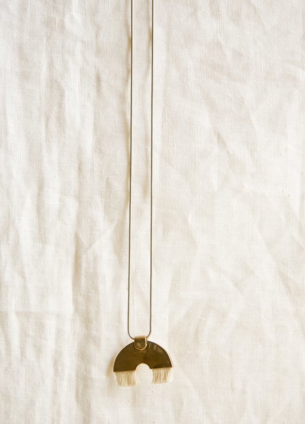 Tiro Tiro Iridis Necklace - Brass/Sterling Silver Tiro Tiro Iridis Necklace - Brass/Sterling Silver