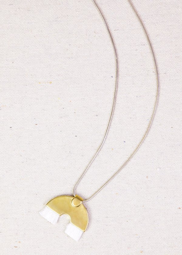Tiro Tiro Iridis Necklace - Brass/Sterling Silver Tiro Tiro Iridis Necklace - Brass/Sterling Silver