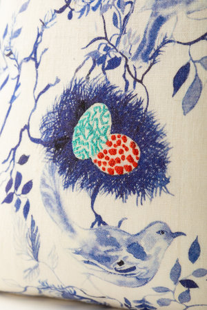 Olivia Wendel Birds Nest Pillow Olivia Wendel Birds Nest Pillow