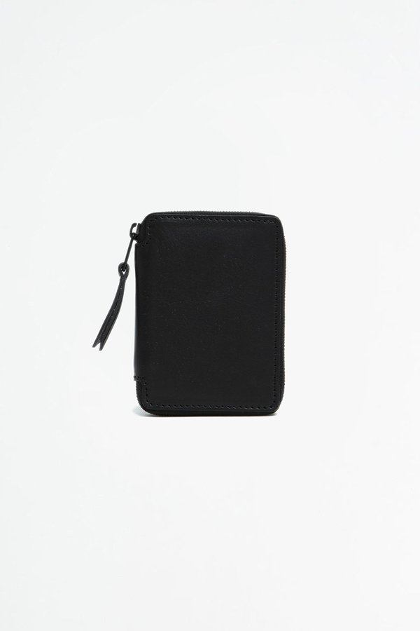 Del Barrio Small Zipped Wallet - Black/Green Del Barrio Small Zipped Wallet - Black/Green
