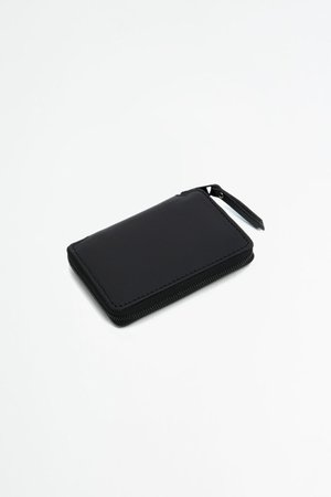 Del Barrio Small Zipped Wallet - Black/Green Del Barrio Small Zipped Wallet - Black/Green