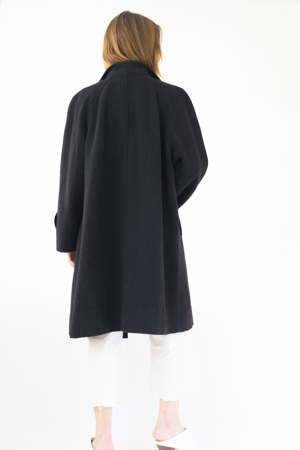 Backtalk PDX Vintage Wool Coat - Black Backtalk PDX Vintage Wool Coat - Black