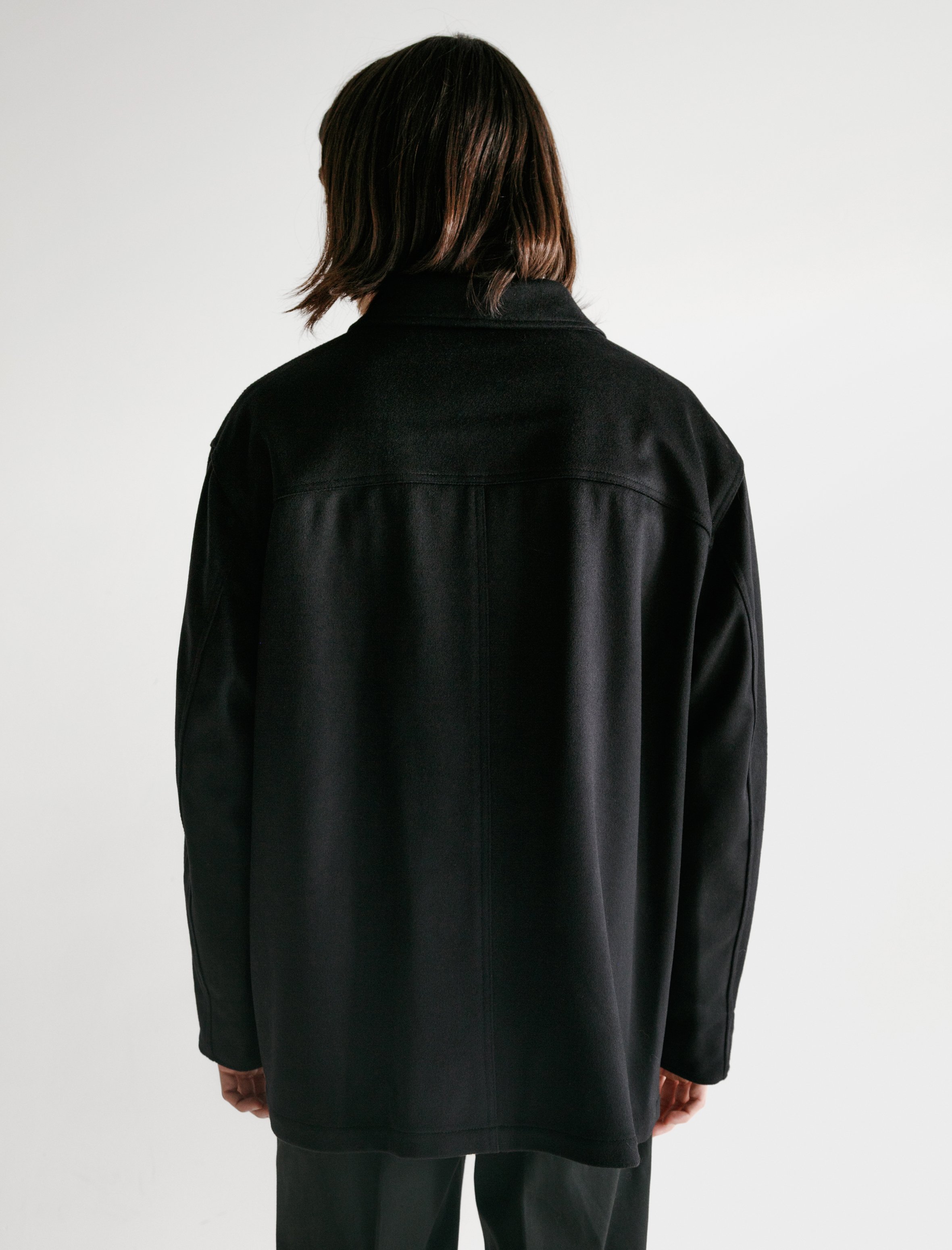 Our Legacy Work Yoke Jacket Black Melton Garmentory