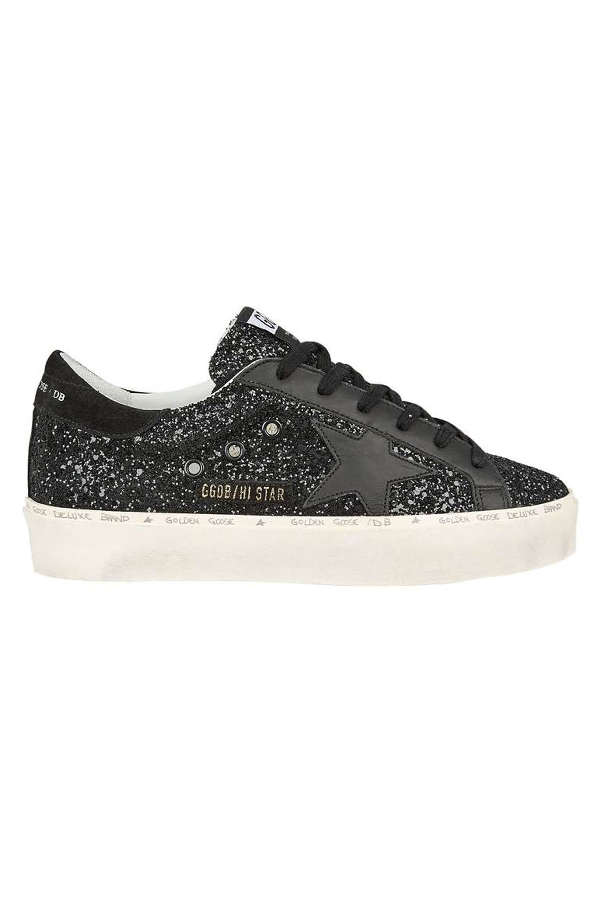 GOLDEN GOOSE DELUXE BRAND Sneakers Hi Star - White/Black Glitter