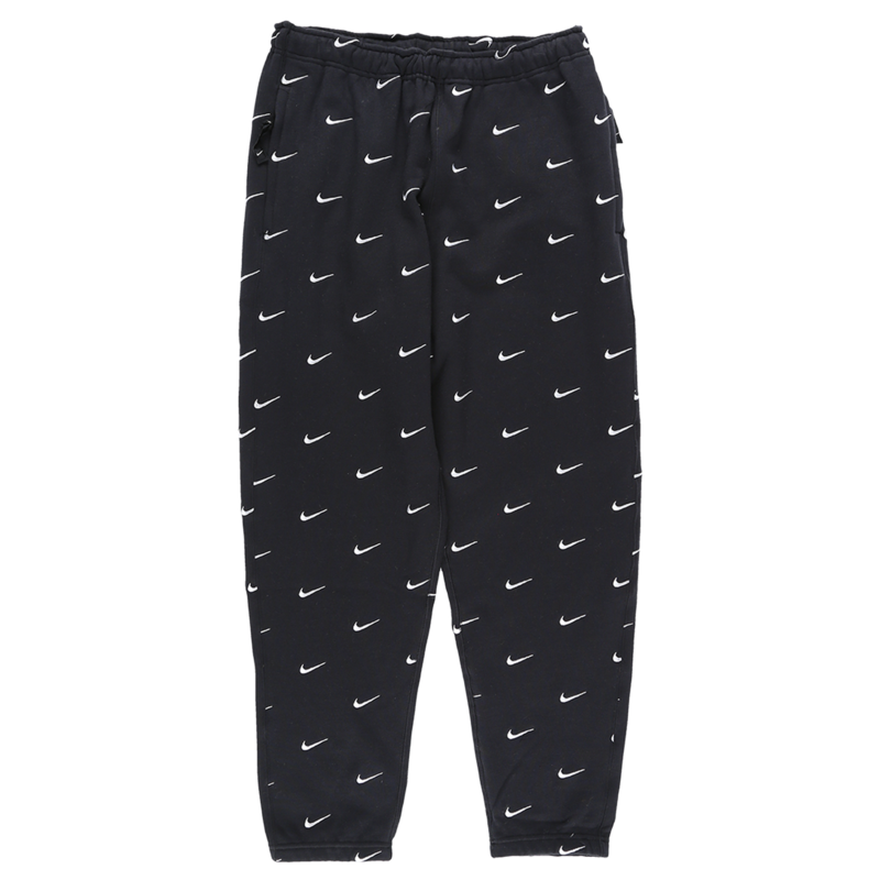 Nike SWOOSHロゴ 黒パンツ WMNS) Nike Sportswear Swoosh 3D Logo Woven Sports Pants
