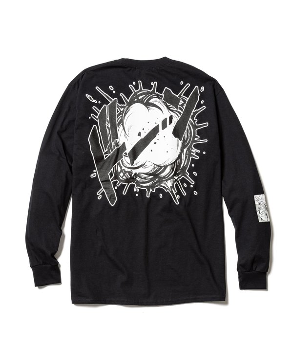 Flagstuff Super Saiyans Long Sleeve Tee - White Flagstuff Super Saiyans Long Sleeve Tee - White
