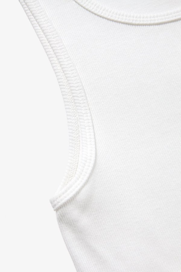 Sandinista MFG Cadet Rib Tank Top - White Sandinista MFG Cadet Rib Tank Top - White