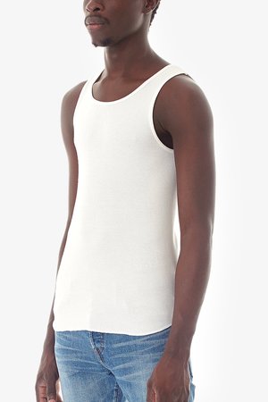 Sandinista MFG Cadet Rib Tank Top - White Sandinista MFG Cadet Rib Tank Top - White
