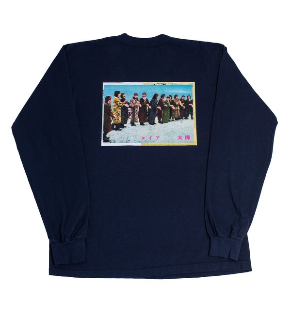Surround Ainu Long Sleeve Tee - Navy Surround Ainu Long Sleeve Tee - Navy