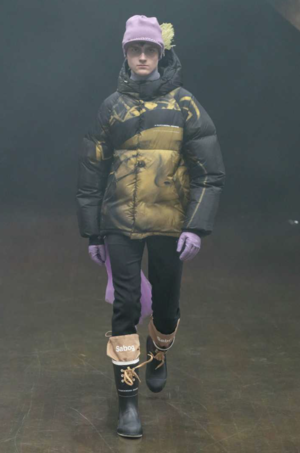 UNDERCOVER "UCX4205-1" Down Jacket - black/yellow UNDERCOVER "UCX4205-1" Down Jacket - black/yellow
