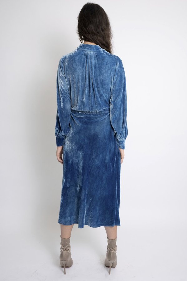KES Velvet Levy Tunneled Dress - Organic Indigo KES Velvet Levy Tunneled Dress - Organic Indigo