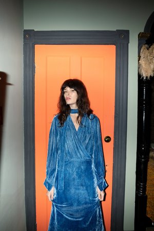 KES Velvet Levy Tunneled Dress - Organic Indigo KES Velvet Levy Tunneled Dress - Organic Indigo