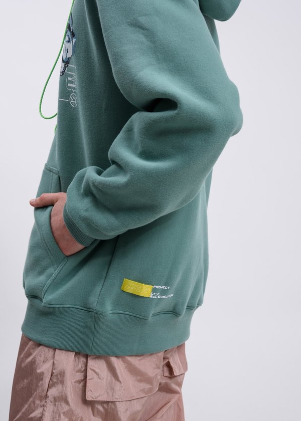 LXVI Mixing Hoodie - Green LXVI Mixing Hoodie - Green