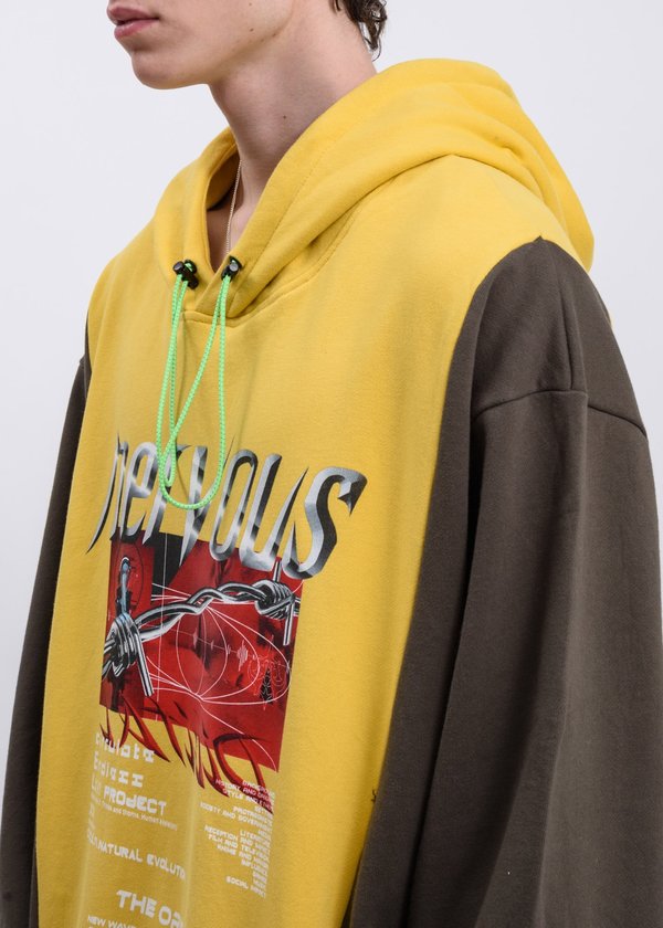 LXVI Reconstructed Hoodie - Yellow LXVI Reconstructed Hoodie - Yellow