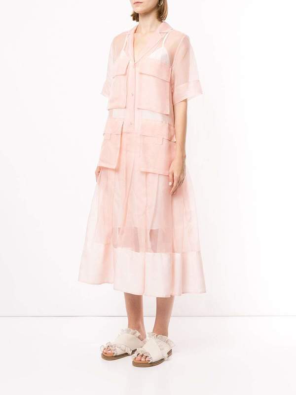 LEE MATHEWS Callie Short Sleeve Maxi Dress - Pink | Garmentory