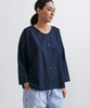 Revisited Matters Cotton Workshirt - Navy - Thumbnail 6