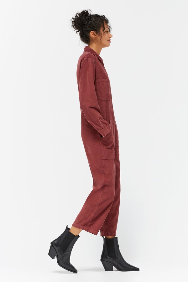 Lacausa Corduroy Charlie Jumpsuit - Jam Lacausa Corduroy Charlie Jumpsuit - Jam