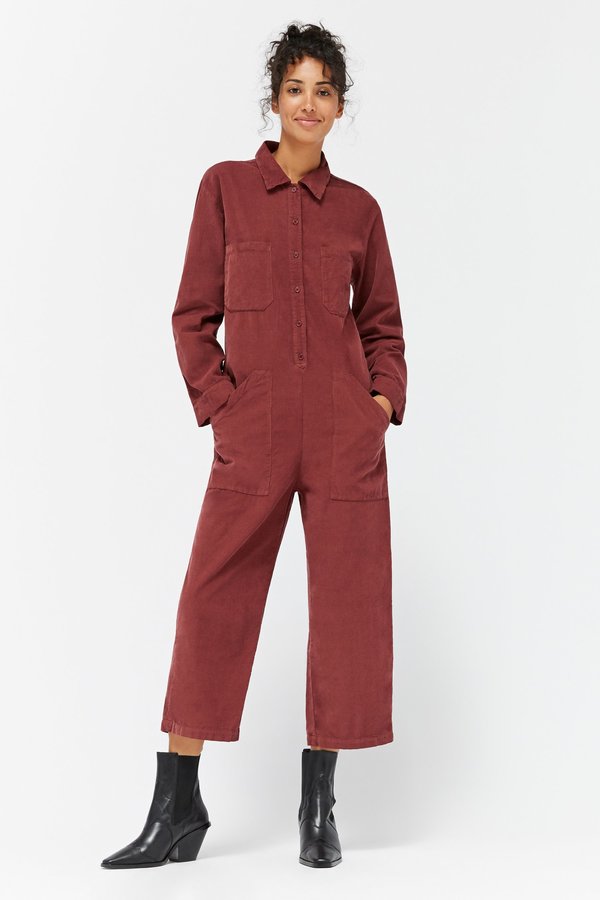 Lacausa Corduroy Charlie Jumpsuit - Jam Lacausa Corduroy Charlie Jumpsuit - Jam