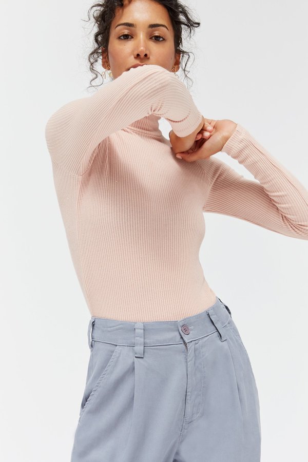 Lacausa Sweater Rib Turtleneck - Slipper Lacausa Sweater Rib Turtleneck - Slipper