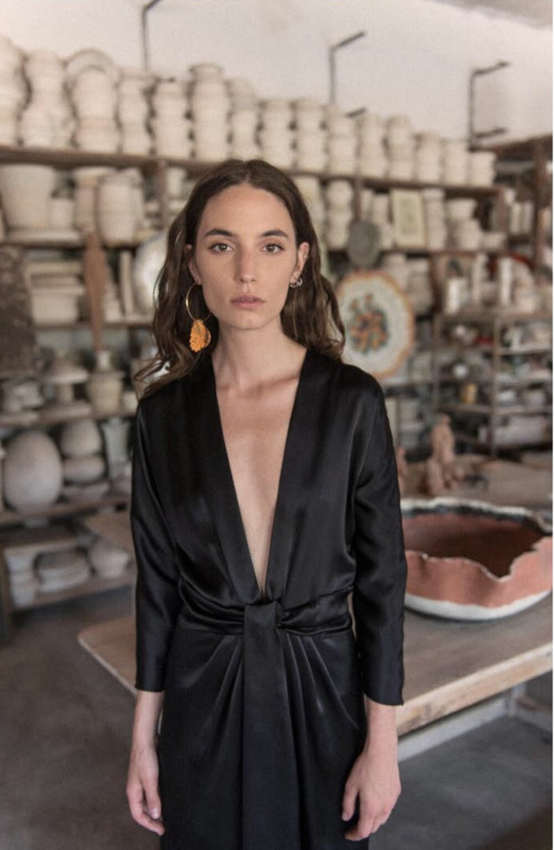 gina silk dress Gina