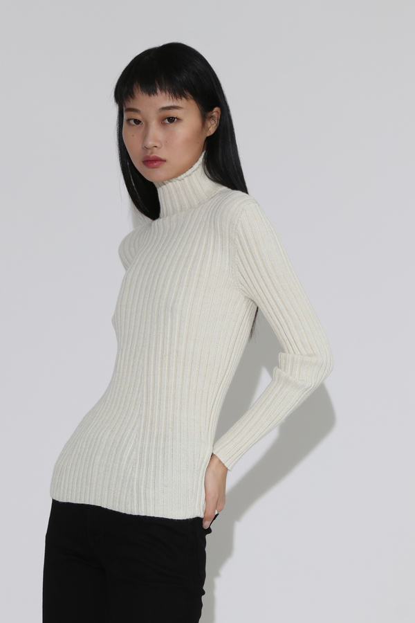 Shaina Mote Isla Turtleneck Pullover - Crema Shaina Mote Isla Turtleneck Pullover - Crema