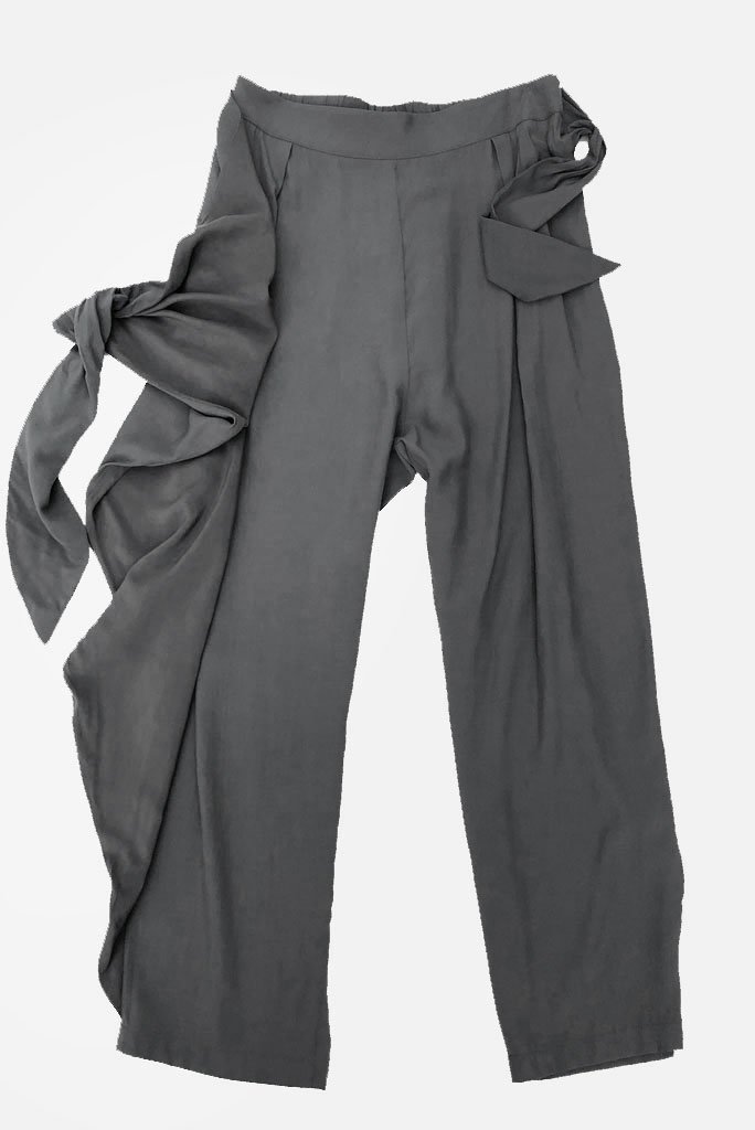Grade & Gather Knotted drape pant Garmentory