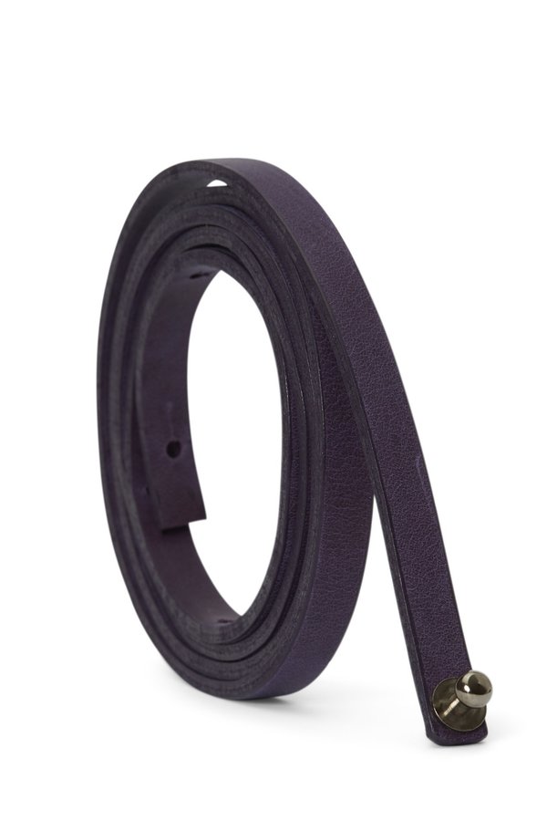 Oyuna Tibi Leather Travel Throw Belt - Amethyst Oyuna Tibi Leather Travel Throw Belt - Amethyst
