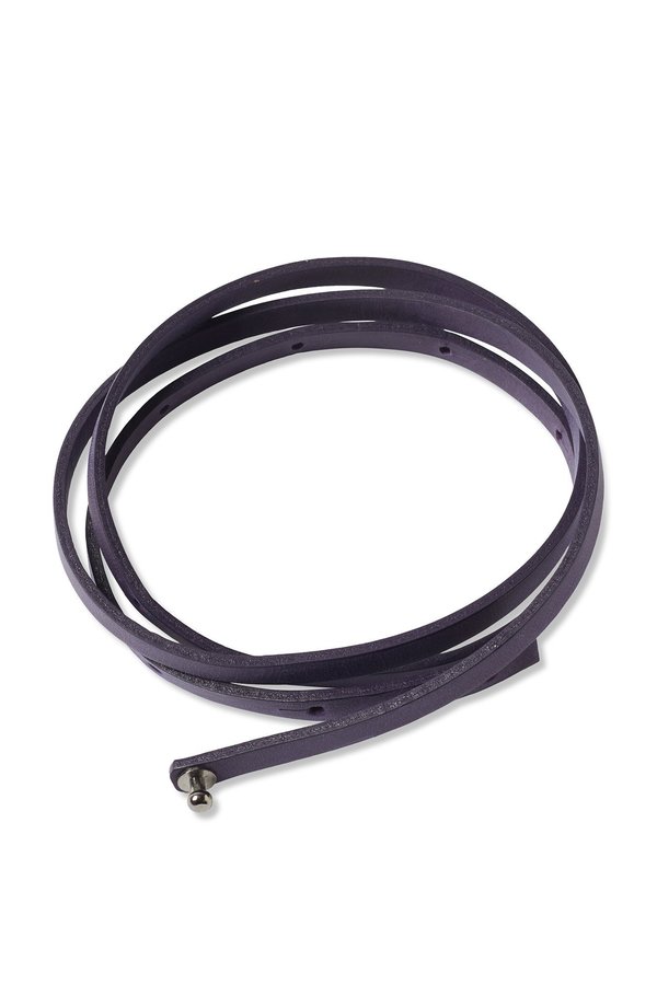 Oyuna Tibi Leather Travel Throw Belt - Amethyst Oyuna Tibi Leather Travel Throw Belt - Amethyst