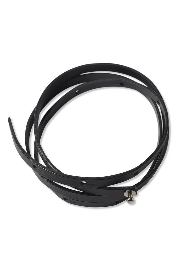 Oyuna Tibi Leather Travel Throw Belt - Black Oyuna Tibi Leather Travel Throw Belt - Black